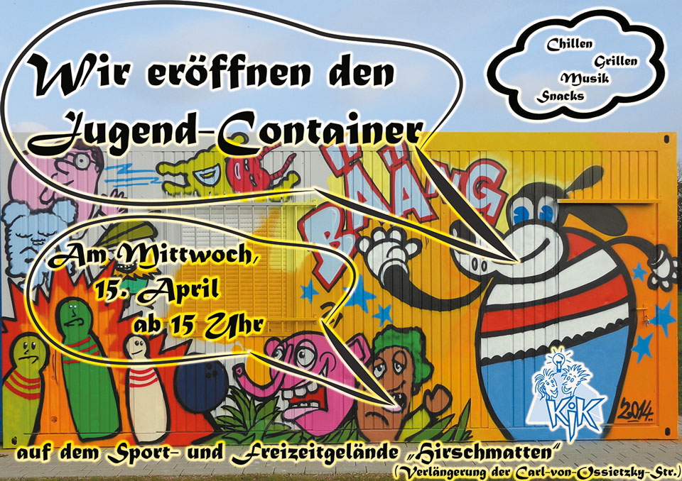 20150324 Eroeffnung Jugendcontainer im Rieselfeld