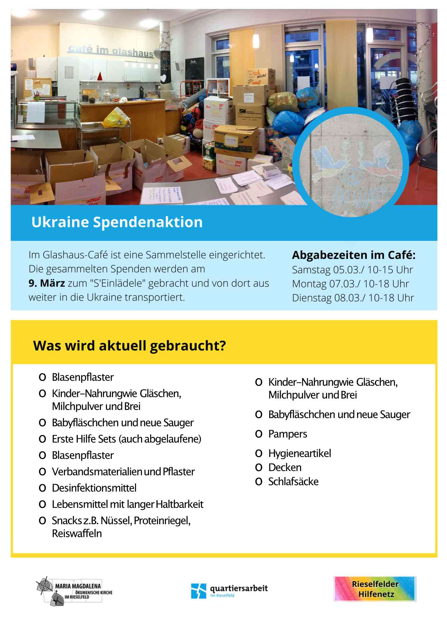 Ukrainehilfe Rieselfeld