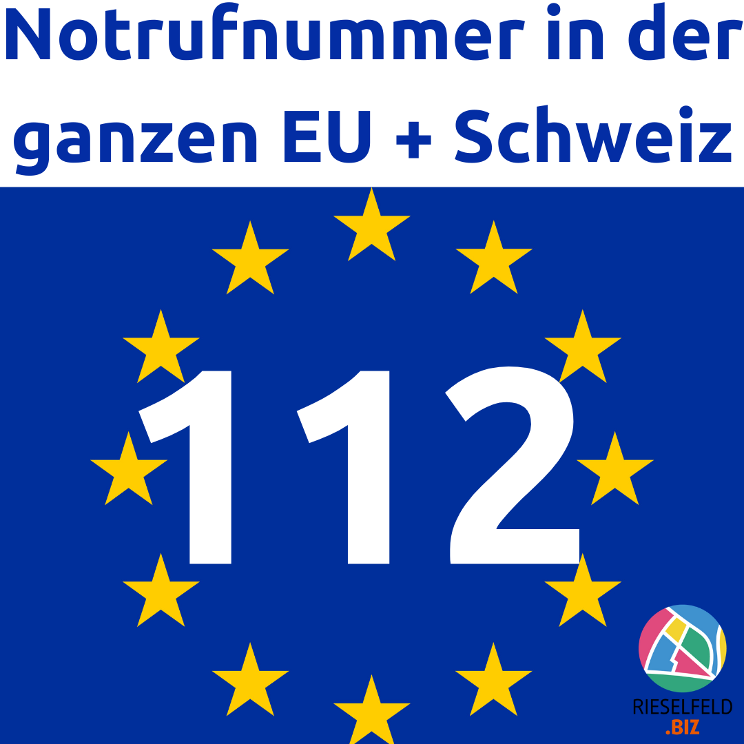 Notfallnummer in der gesamten EU und Schweiz 112