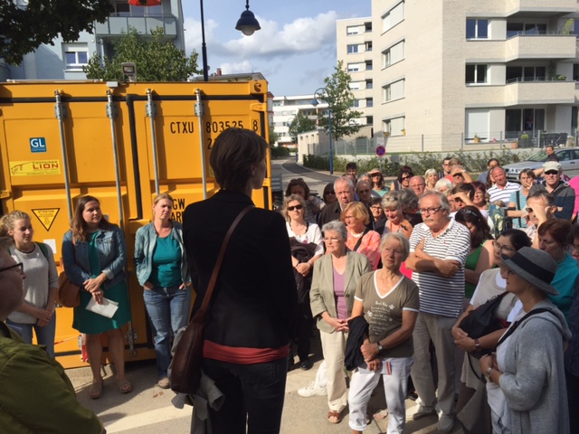 Begehung fluechtlingswohnheim rieselfeld 2