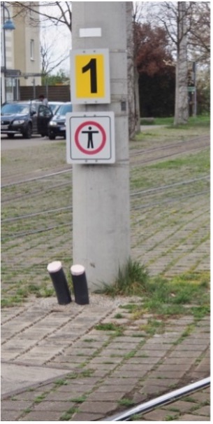 Tempobegrenzung Strassenbahn Rieselfeld