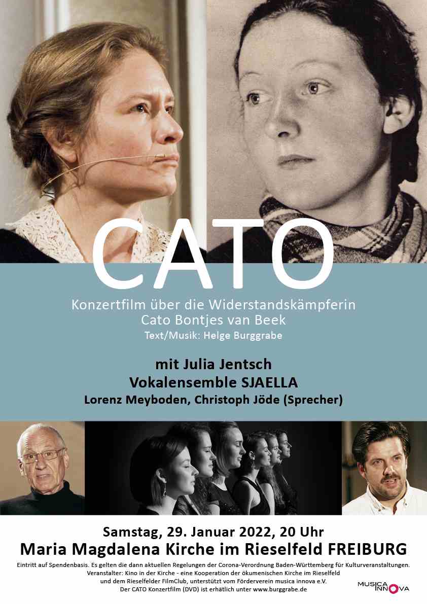 Plakat zu: Cato - Konzertfilm über die Widerstandskämpferin Cato Bontjes van Beek