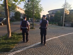 Polizeistreife Rieselfeld