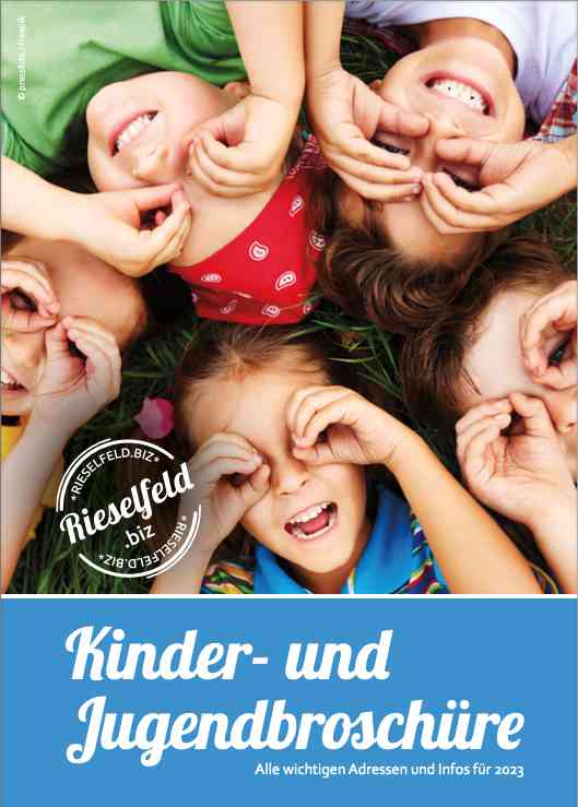 Kinder- und Jugendbroschüre Titelbild mit 5 Kindern drauf