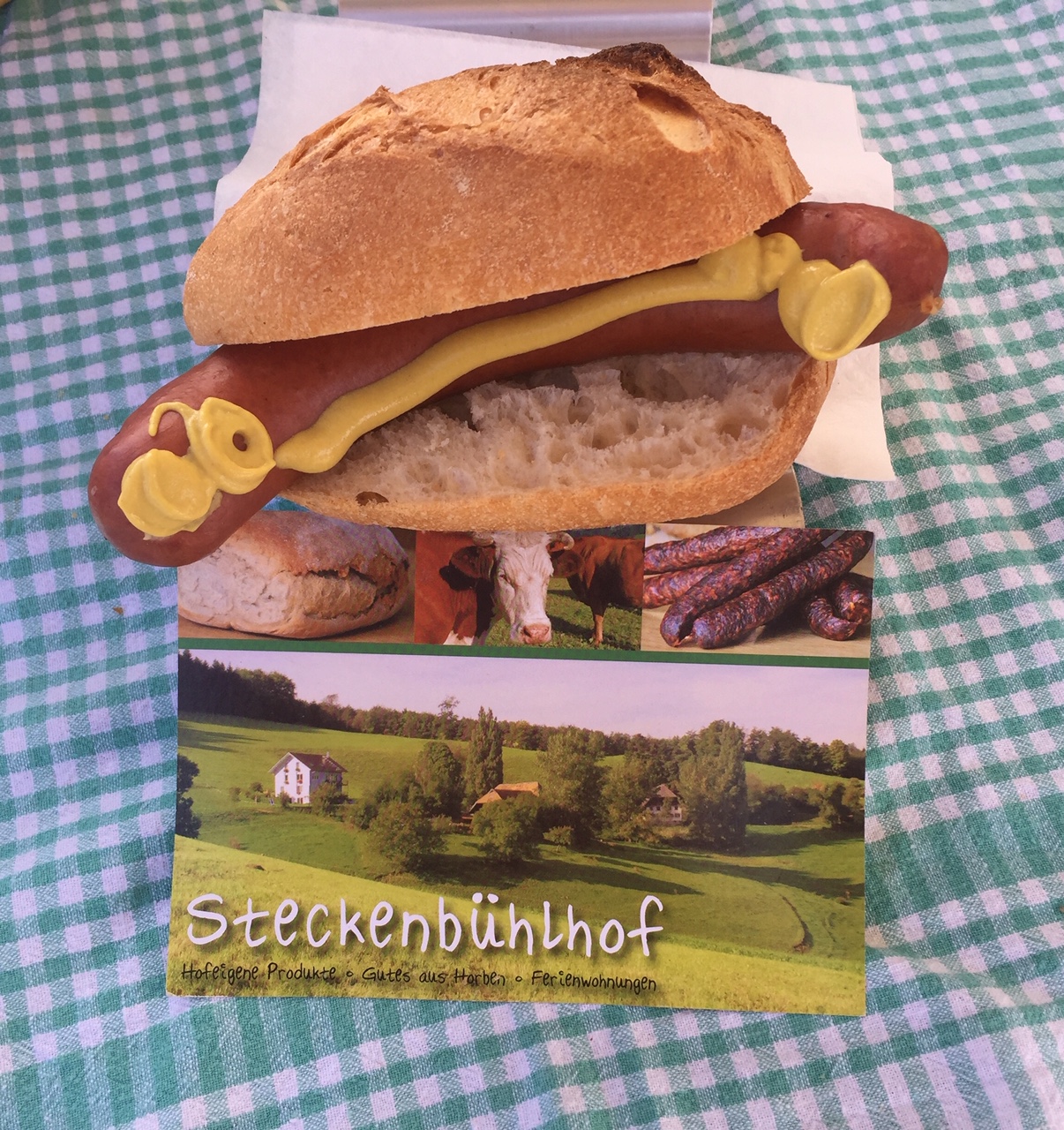 Steckenbühlhof Wochenmarkt Rieselfeld Bauernwurst