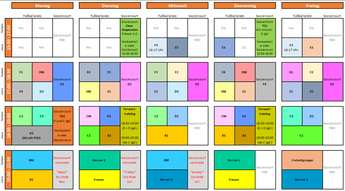Trainingsplan Fussball