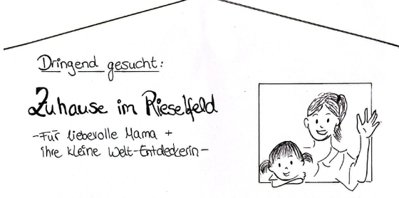 Dringend gesucht: Zuhause im Rieselfeld für liebevolle Mama & ihre kleine Weltentdeckerin